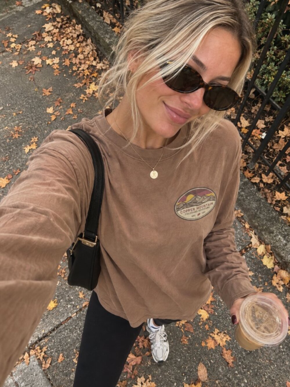Copper Mountain Colorado Brown Cotton Tee